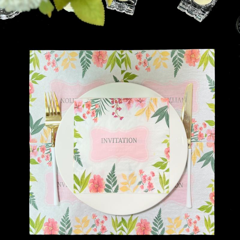 20pcs Colorful Napkins Wedding Birthday Party Decoration