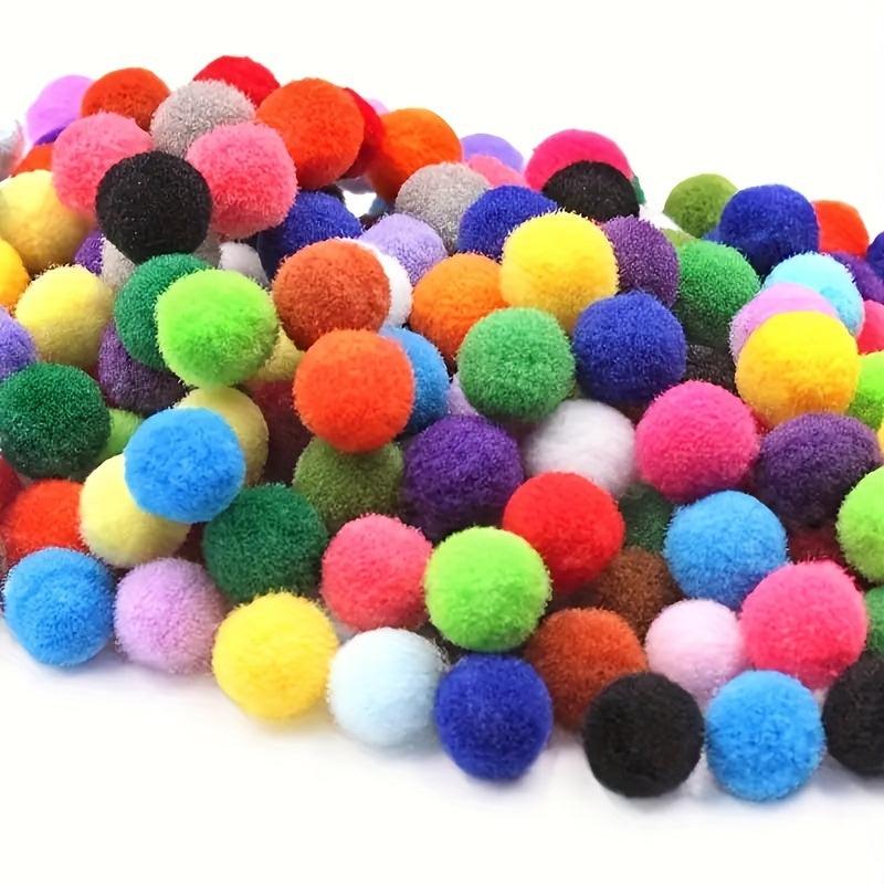 200pcs Mixed Small Fur Ball Pompons DIY Sewing Hobby Party Gift