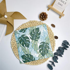 20pcs Green Plant Leaves Napkins Wedding Birthday Party Decoration Tissue