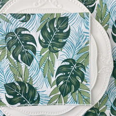 20pcs Green Plant Leaves Napkins Wedding Birthday Party Decoration Tissue