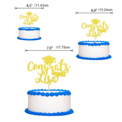 Personalized Graduation Cake Topper Congrats Class Of Graduate Party Cake Decor