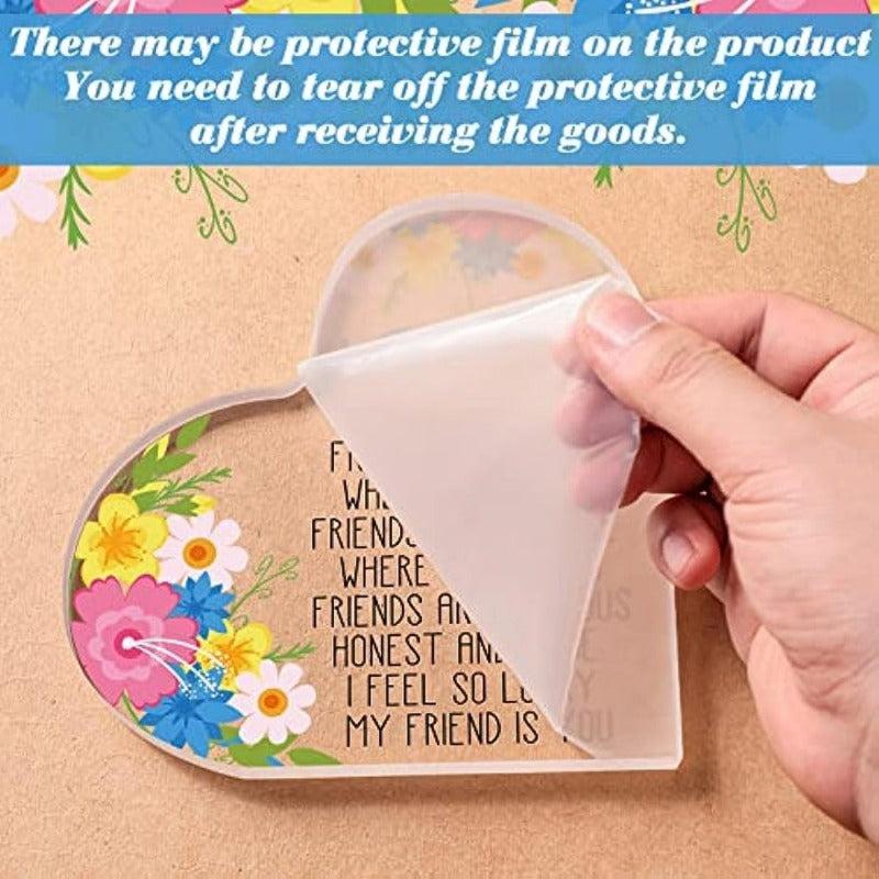 Acrylic Heart Keepsake & Paperweight Friendship Gift