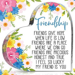 Acrylic Heart Keepsake & Paperweight Friendship Gift
