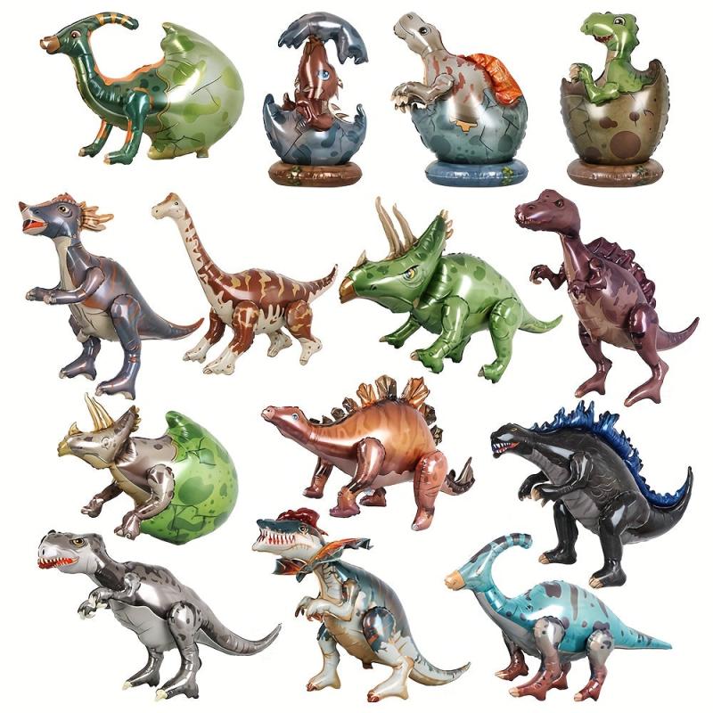 Large 4D Dinosaur Foil Balloons Jungle Animal Birthday Party Decor