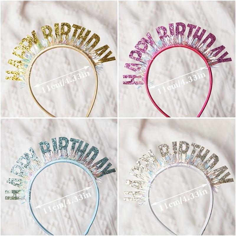 Happy Birthday Laser Sequin Flash Sushi Headband Dress Up