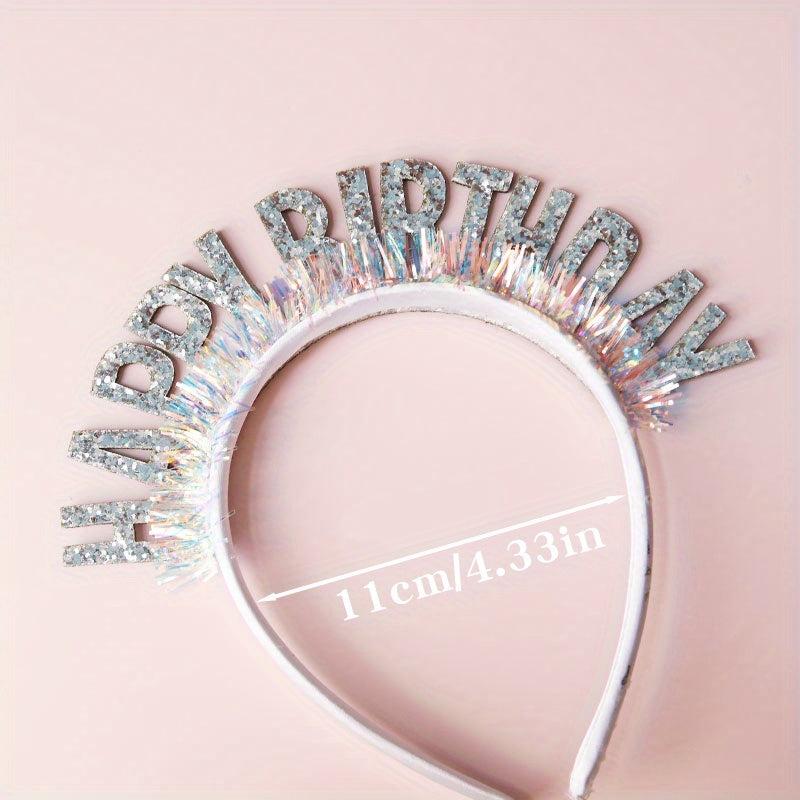 Happy Birthday Laser Sequin Flash Sushi Headband Dress Up