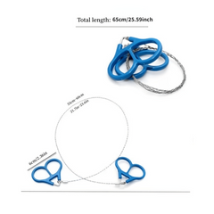 Portable Stainless Steel Wire Chain Saw for Camping Hiking Trekking