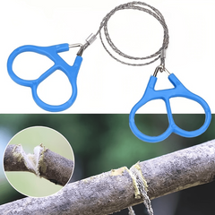 Portable Stainless Steel Wire Chain Saw for Camping Hiking Trekking
