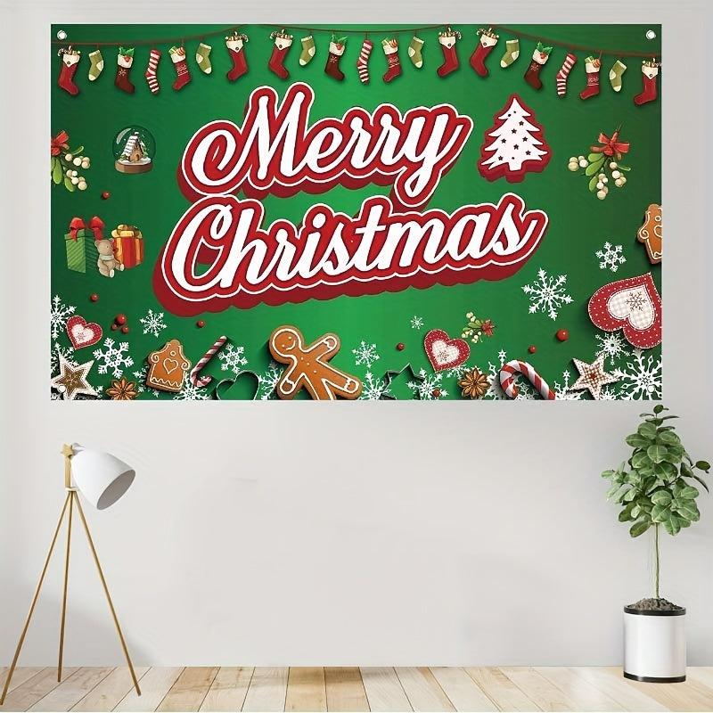 Merry Christmas Banner 109X179 cm