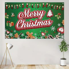 Merry Christmas Banner 109X179 cm