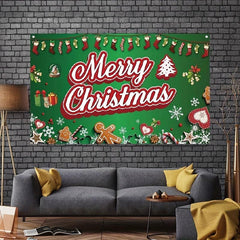 Merry Christmas Banner 109X179 cm
