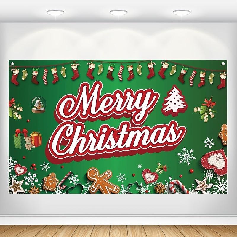 Merry Christmas Banner 109X179 cm