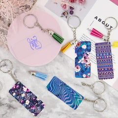 120pcs Acrylic Keychain Kit for DIY Crafts and Parties