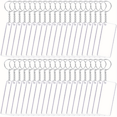 120pcs Acrylic Keychain Kit for DIY Crafts and Parties