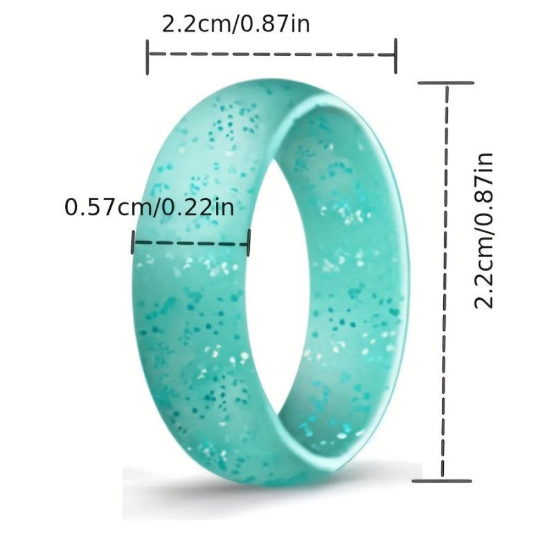 Women's Silicone Ring Set - Low Allergy and Flexible - Perfect for Sports