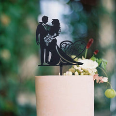 Mr & Mrs Acrylic Cake Topper - Wedding & Anniversary Decor