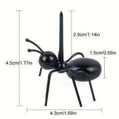 12pcs Animal Food Forks Reusable Ant Toothpick Fruit Picks Cocktail Picks