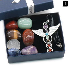 Chakras Energy Stones Crystal Healing Set