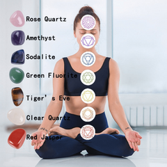 Chakras Energy Stones Crystal Healing Set