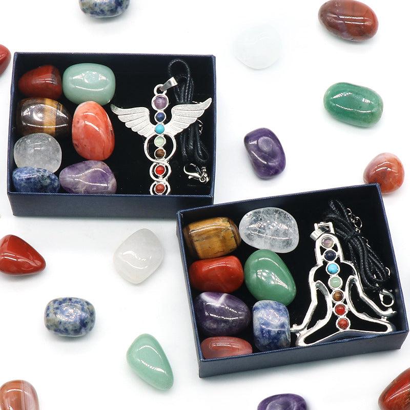 Chakras Energy Stones Crystal Healing Set