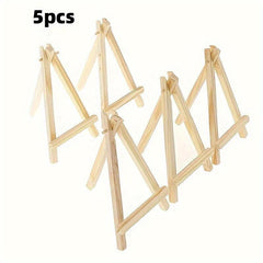 5pcs Mini Artist Wooden Easel Wedding Table Card Stand Display Holder