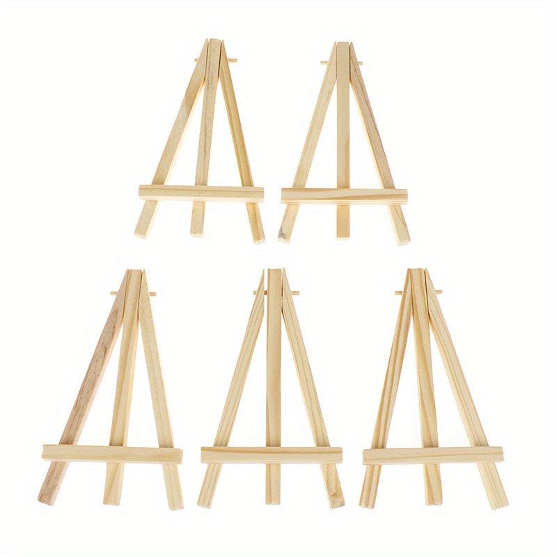 5pcs Mini Artist Wooden Easel Wedding Table Card Stand Display Holder