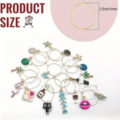 Ocean Series Wine Glass Rings - 18pcs