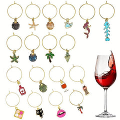 Ocean Series Wine Glass Rings - 18pcs