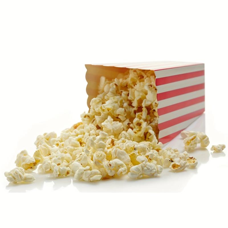 6pcs Red Striped Popcorn Boxes Mini Paper Containers for Movie Nights