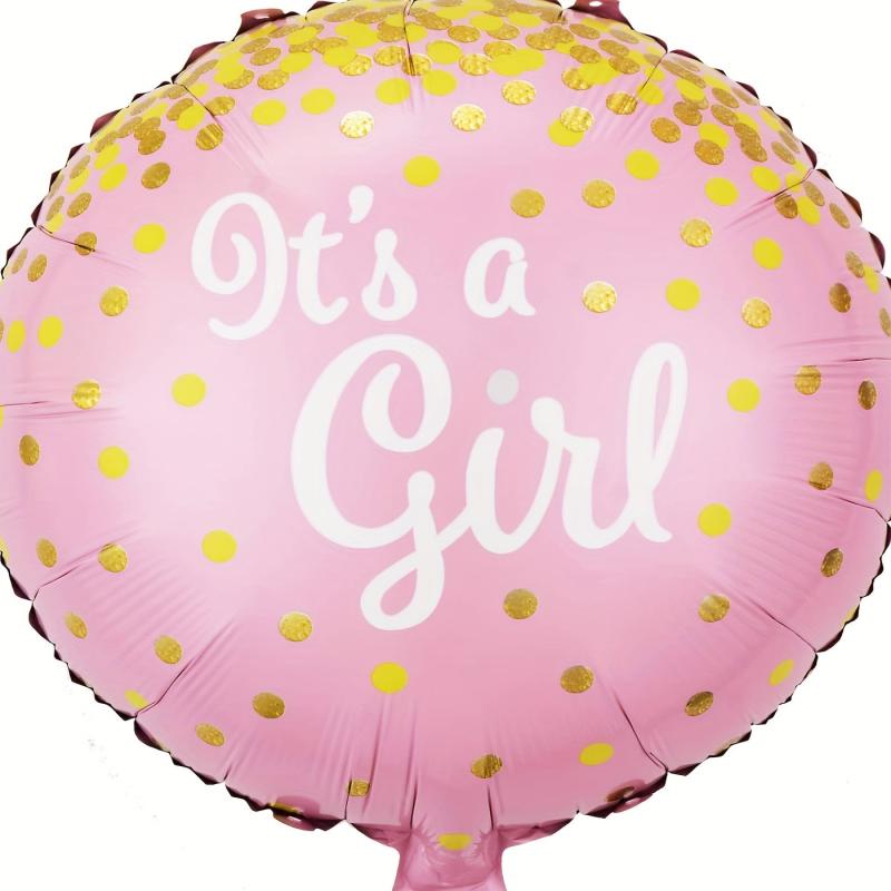 5pcs Gender Reveal Party Balloons Cartoon Decorative Balloons
