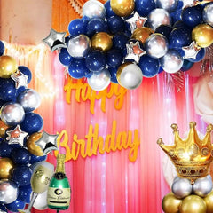 Golden Crown Birthday Party Decoration Set Prince Theme
