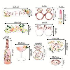 10pcs Bride to be Wedding Photo Props & Decorations - Perfect for Bridal Shower