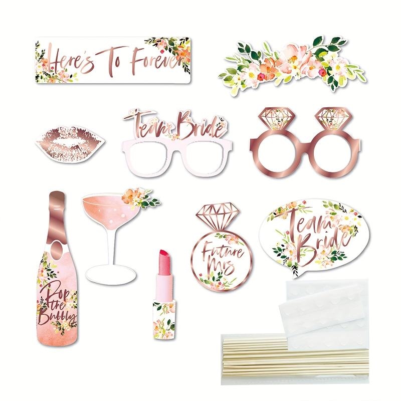 10pcs Bride to be Wedding Photo Props & Decorations - Perfect for Bridal Shower