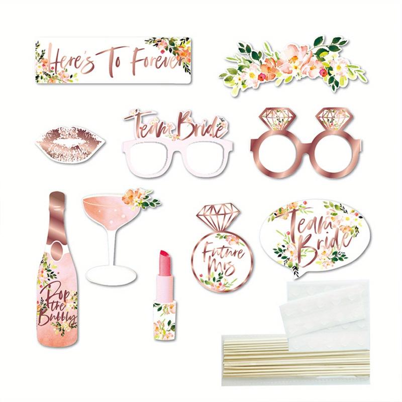 10pcs Bride to be Wedding Photo Props & Decorations - Perfect for Bridal Shower
