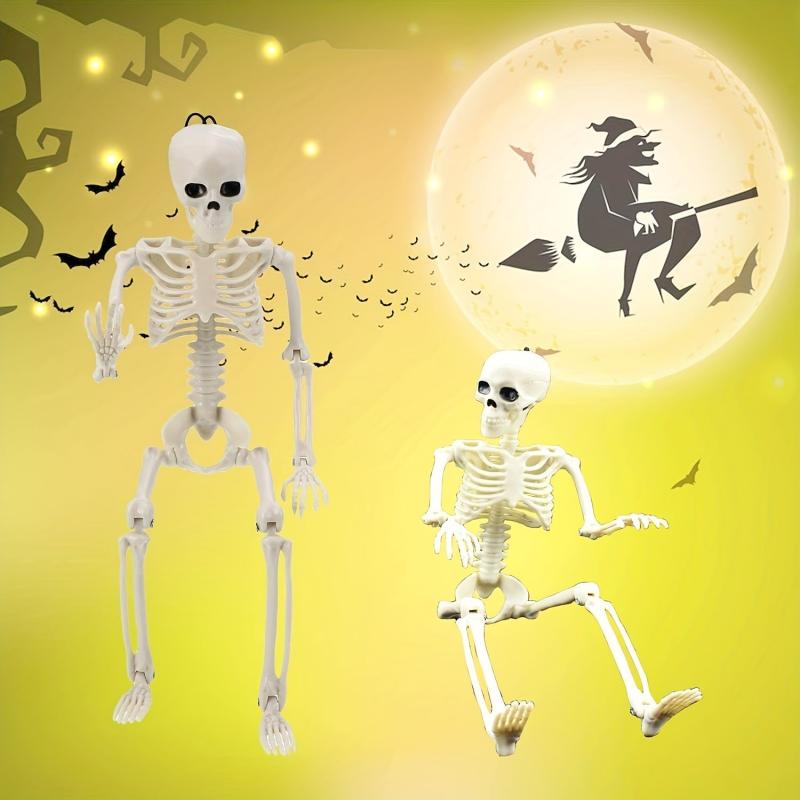 2pcs Posable Joints Skeletons Realistic Human Bones Halloween Party Decoration