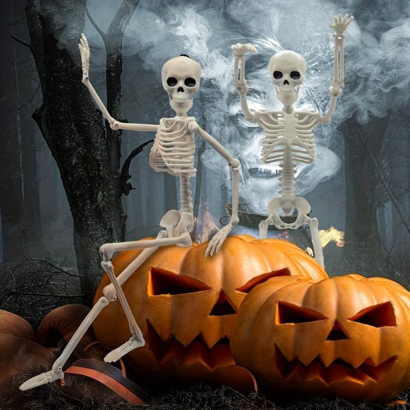 2pcs Posable Joints Skeletons Realistic Human Bones Halloween Party Decoration