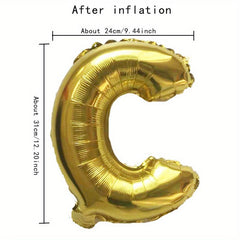 Golden 40 Year's Anniversary Aluminum Balloon