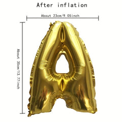 Golden 40 Year's Anniversary Aluminum Balloon
