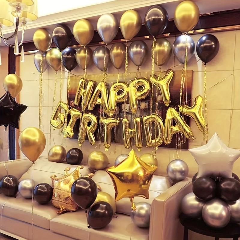 Golden 40 Year's Anniversary Aluminum Balloon