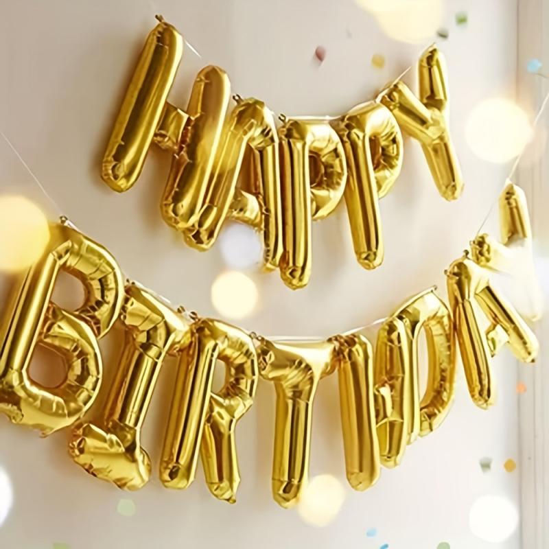 Golden 40 Year's Anniversary Aluminum Balloon