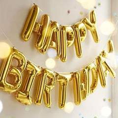 Golden 40 Year's Anniversary Aluminum Balloon