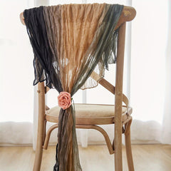 Tie Dye Polyester Table Runner Wedding Decoration