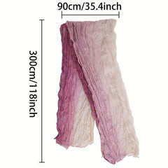 Tie Dye Polyester Table Runner Wedding Decoration