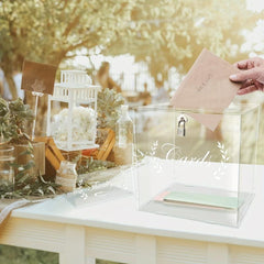 Clear Wedding Card Box Rustic Room Decor Ideal Supplies Decorations