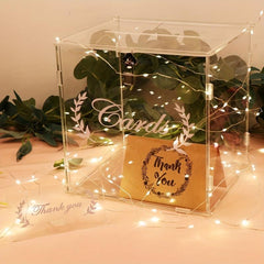 Clear Wedding Card Box Rustic Room Decor Ideal Supplies Decorations