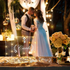 Clear Wedding Card Box Rustic Room Decor Ideal Supplies Decorations