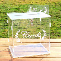 Clear Wedding Card Box Rustic Room Decor Ideal Supplies Decorations