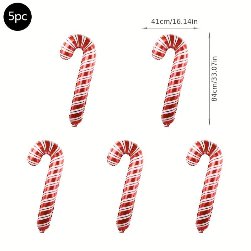 5pcs Xmas Party Balloons Santa Snowman Foil Balloon