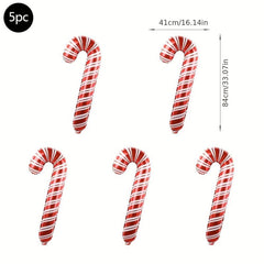 5pcs Xmas Party Balloons Santa Snowman Foil Balloon