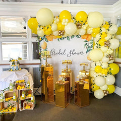 116pcs Yellow Theme Wedding Birthday Party Decoration Balloons
